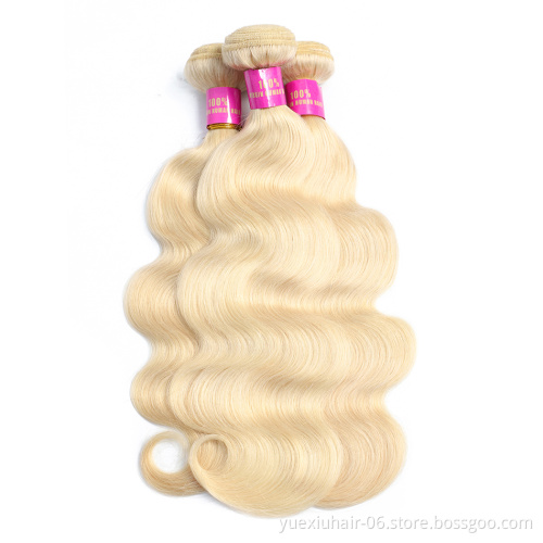 613 Blonde Body Wave Human Hair Brazilian Body Wave Virgin Cuticle Aligned Hair